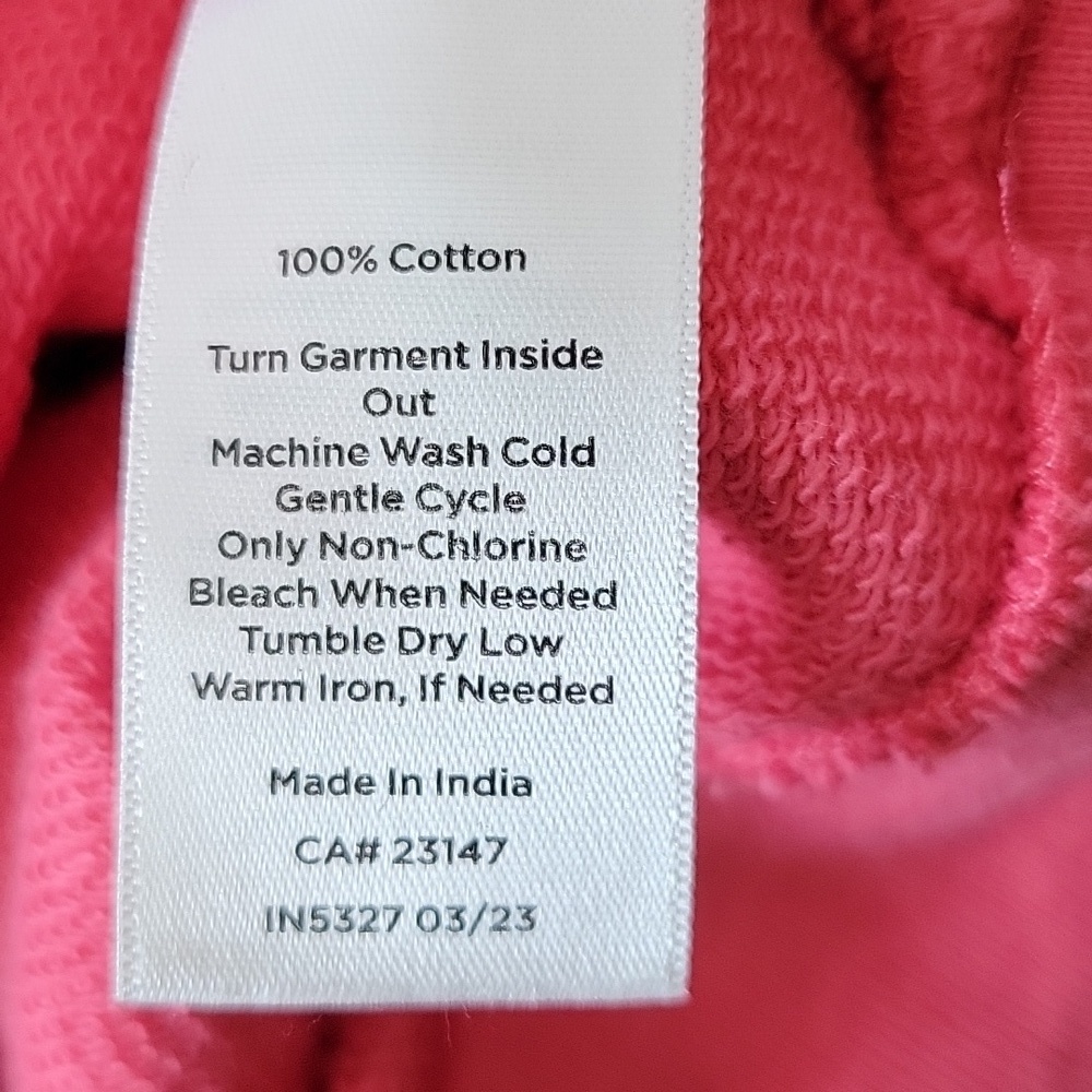 Talbots Pink Ruffle Trim Crewneck Sweatshirt Size XLP - Picture 8 of 8